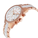 Michael Kors Ritz Quartz Chronograph White Dial Ladies Watch MK6324 - Watches of Australia #2