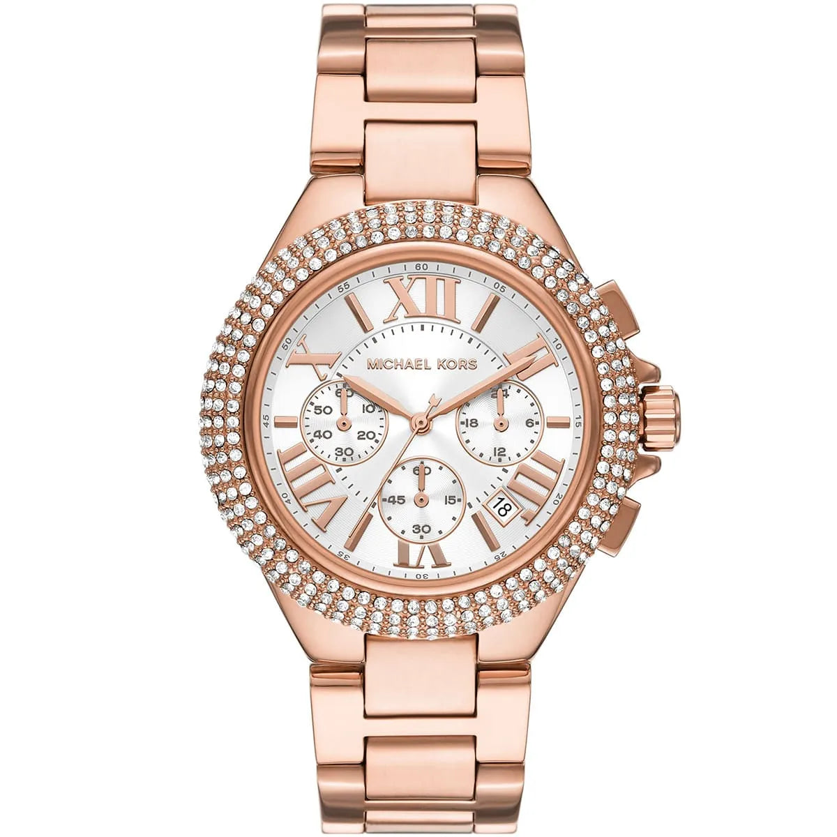 Michael Kors Oversized Camille Pavé Rose Gold-Tone Women's Watch - MK6995