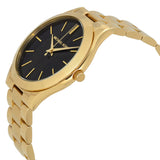 Michael Kors Slim Runway Black Dial Gold-tone Ladies Watch #MK3478 - Watches of Australia #2