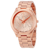 Michael Kors Slim Runway Rose Gold Tone Dial Ladies Watch MK3591 - Watches of Australia