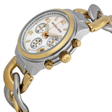 Michael Kors Twist Chain Chronograph White Dial Ladies Watch MK3199