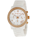 Michael Kors White Ceramic White Dial Ladies Watch MK5269 - Watches of Australia