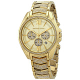 Michael Kors Whitney Chronograph Quartz Crystal Gold Dial Ladies Watch MK6729 - Watches of Australia