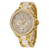 Michael Kors Wren White Zebra Diamond Dial Ladies Quartz Watch MK6157 - Watches of Australia
