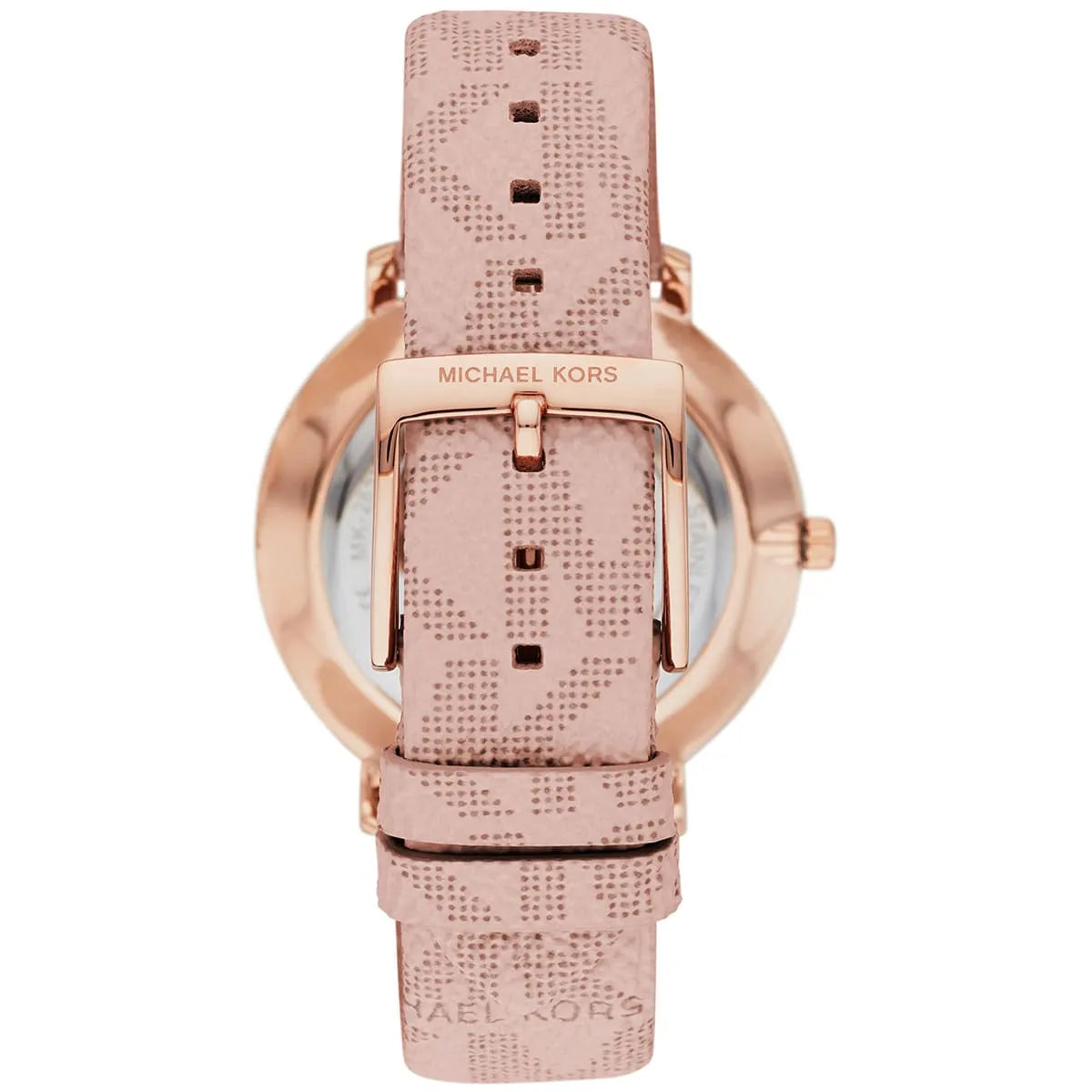 Michael Kors Pyper Silver Dial Pink Genuine Leather Women's Watch - MK2859
