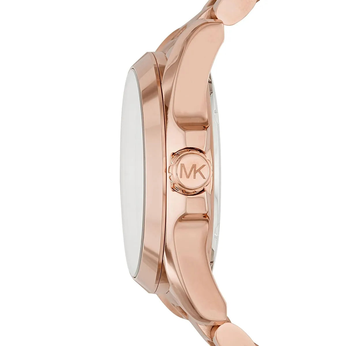 Michael Kors Bradshaw Pavé Crystal Logo Rose Gold-Tone Women's Watch - MK6437