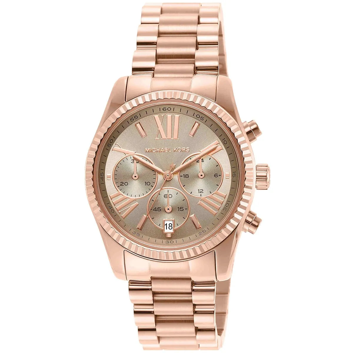 Michael Kors Lexington Chronograph Rose-gold Women's Watch - MK7217
