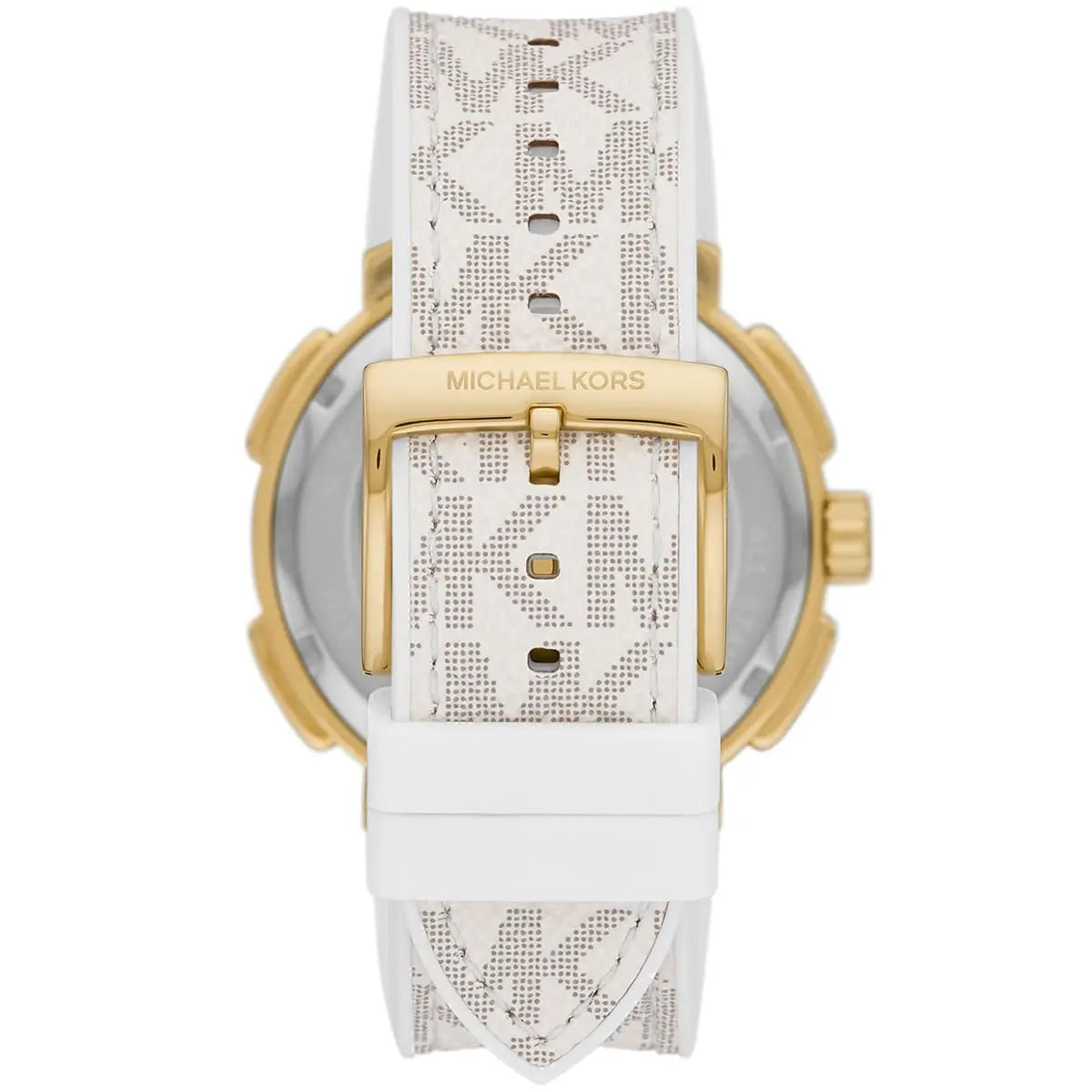 Michael Kors Sydney Pavé Multifunction White Dial White Silicone Women's Watch - MK7221