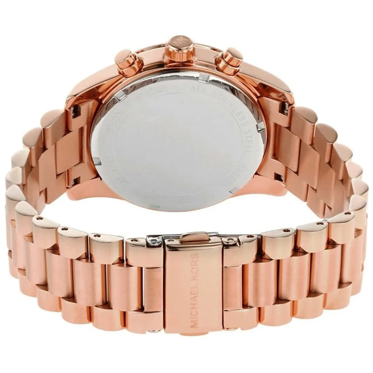 Michael Kors Lexington Chronograph Pink MOP Dial Rose-gold Women's Watch - MK7242