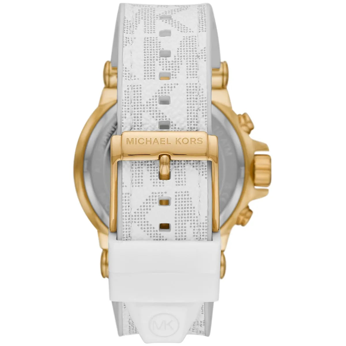 Michael Kors Dylan Chronograph White Dial White Silicone/Rubber Strap Men's Watch - MK8937