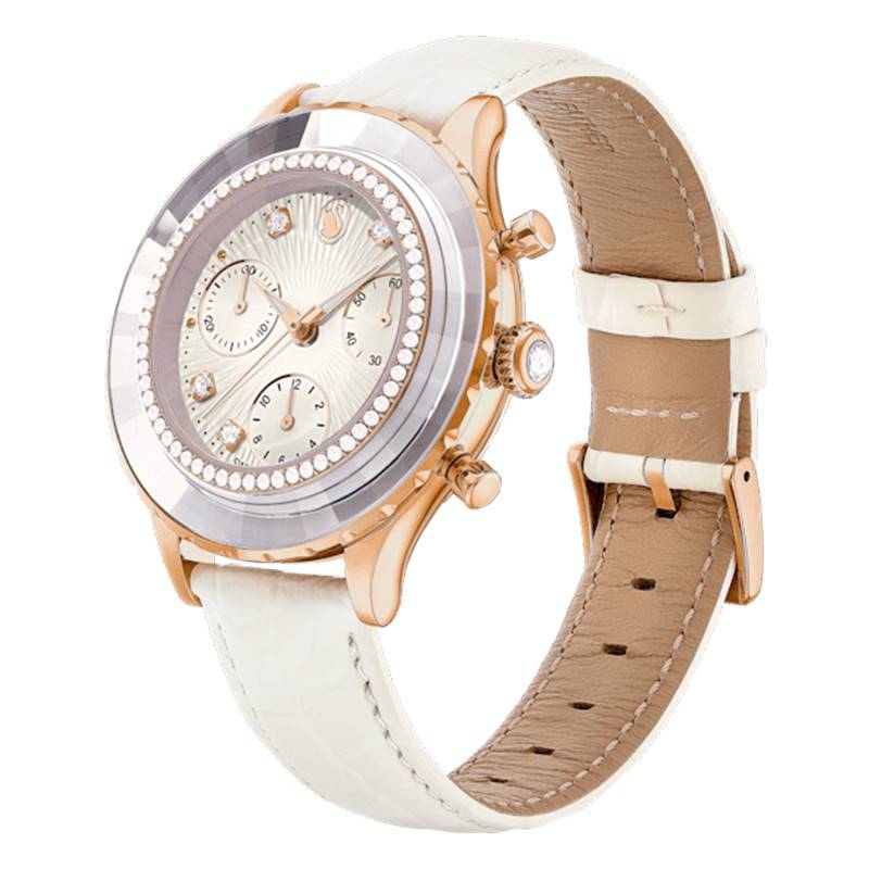 Swarovski Octea Chrono Quartz Crystal White Dial Watch Women's Watch 5671150