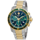Movado 800 Chronograph Green Dial Two-tone Men's Watch #2600148 - Watches of Australia