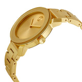 Movado Bold Champagne Dial Yellow Gold Ion-pated Ladies Watch #3600085 - Watches of Australia #2