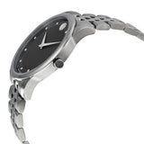 Movado Museum Silver Stainless Steel Black Dial Quartz Men's Watch - 606878
