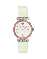 Versace Meander White Leather Strap Women's Watch  VELW00120 - Watches of Australia