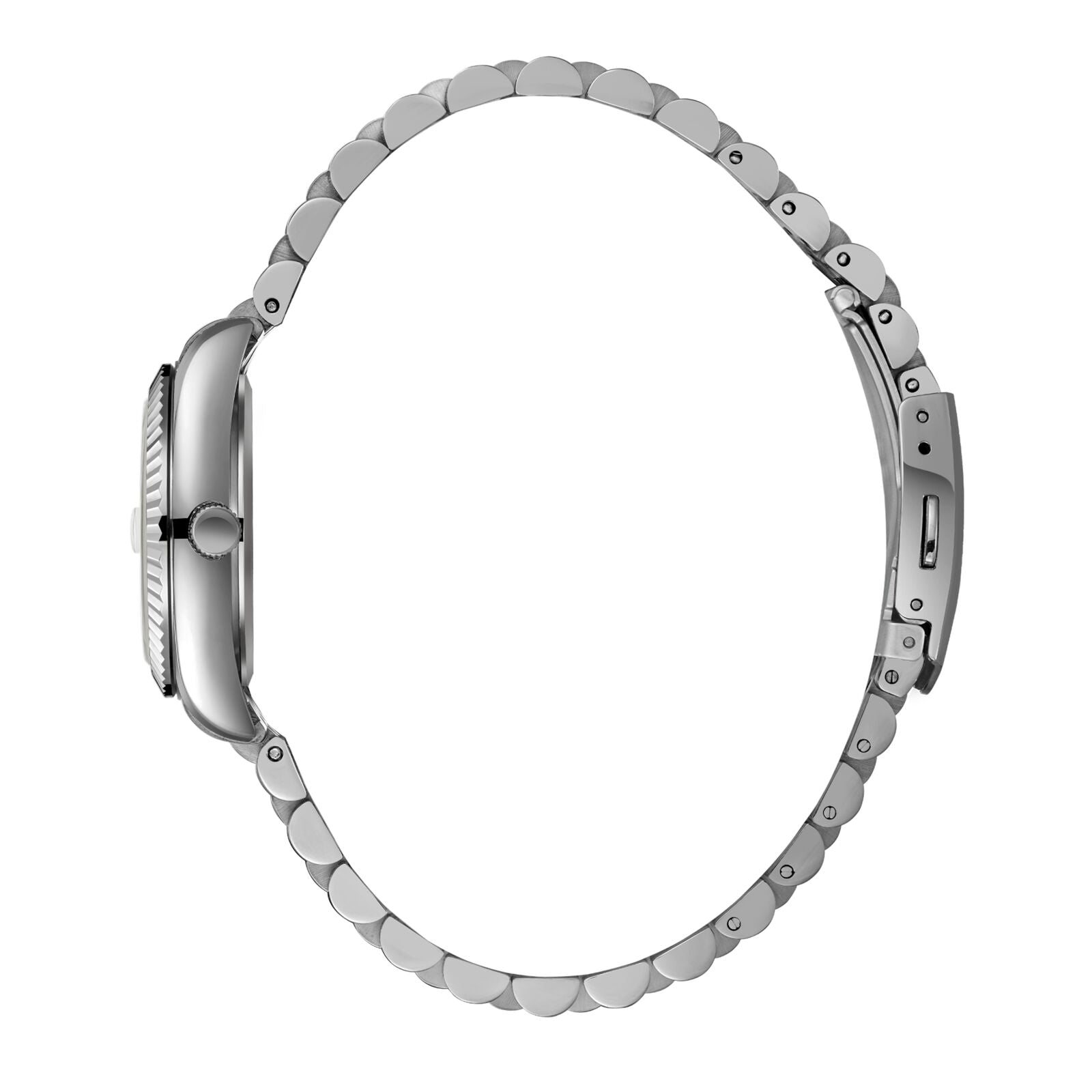 Beverly Hills Polo Club All Silver Diamond Date Watch BP3654X.320