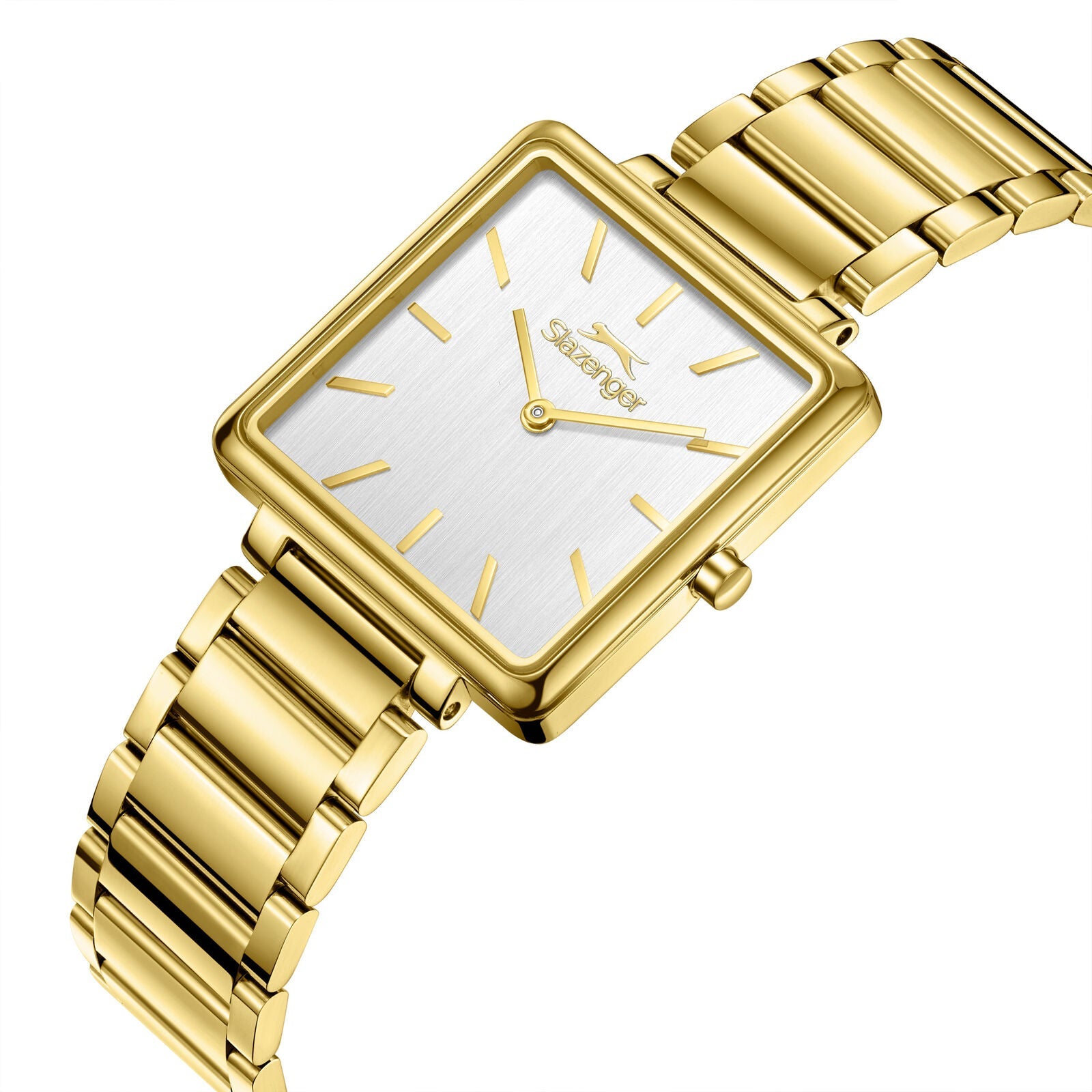 Slazenger Tank-Style Square-Case Gold Watch - SL.09.2588.3.120