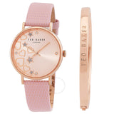 Ted Baker Phylipa Hearts & Stars Quartz Rose Gold Dial Watch and Bracelet Set BKGFW22129I - Watches of Australia