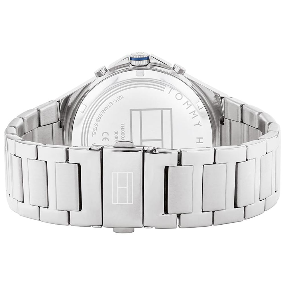 Tommy Hilfiger Justin Chronograph Gray Dial Silver Steel Strap Watch For Men 1792054