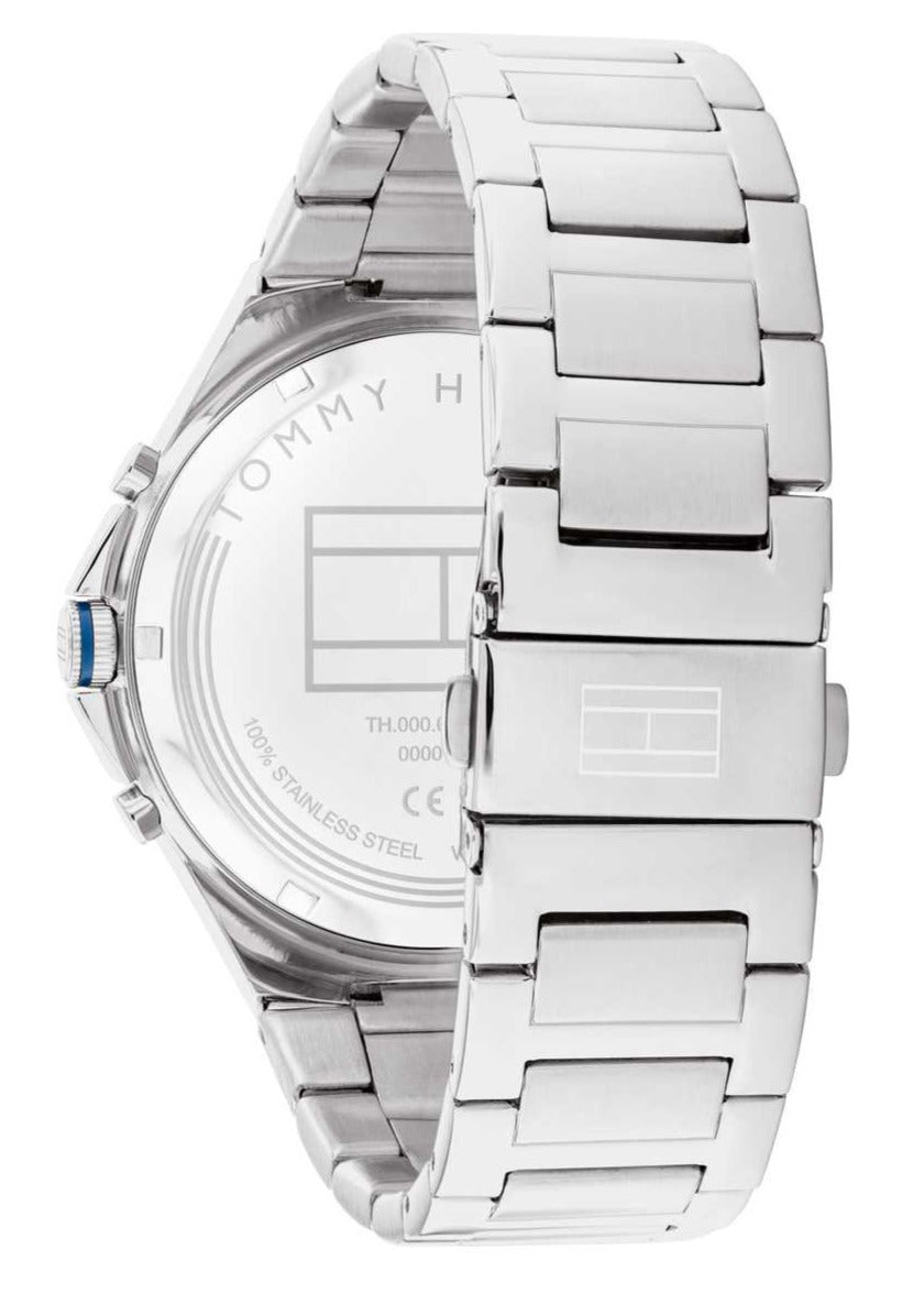 Tommy Hilfiger Justin Chronograph Gray Dial Silver Steel Strap Watch For Men 1792054