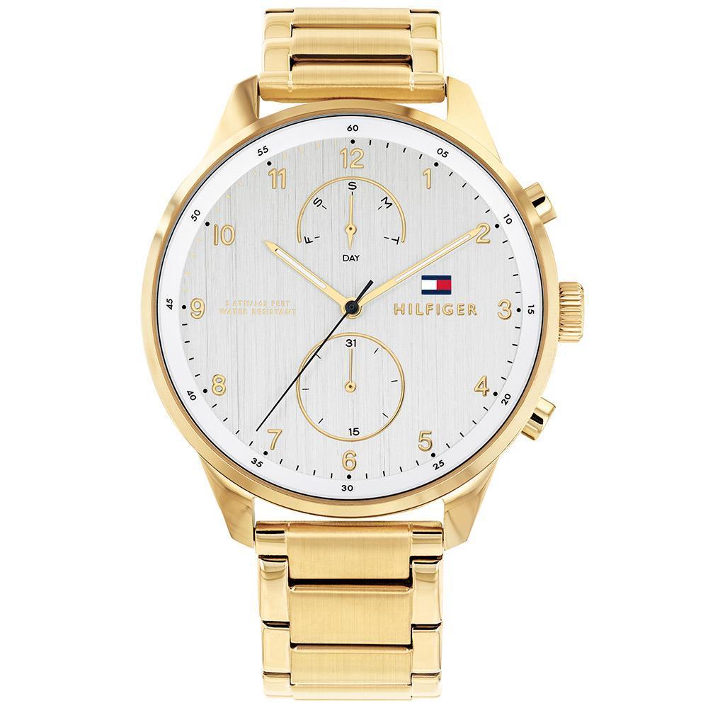 Tommy Hilfiger Stainless Steel Golden Strap Men's Watch 1791576 - The Watches Men & CO