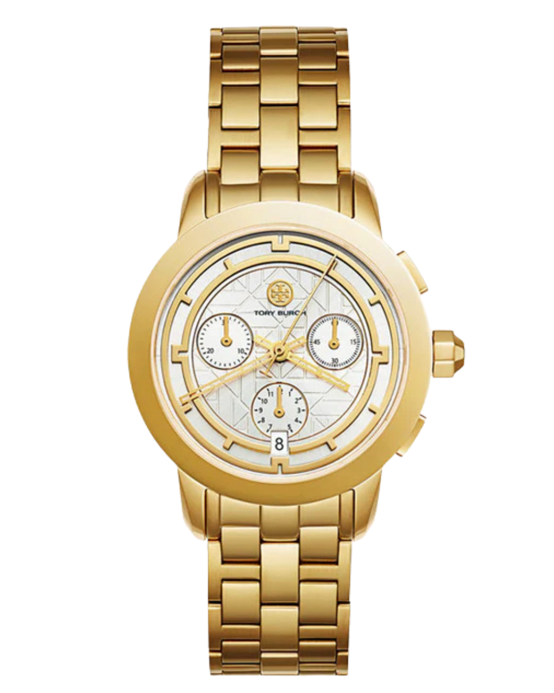 Tory Burch Gold Stainless Steel Chronograph Womenβs Watch TBW1032 - Womenβs Watches