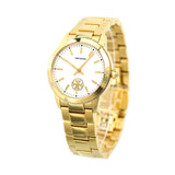 Tory Burch Yellow Gold Collins White Dial Watch Women's Watch TBW1300