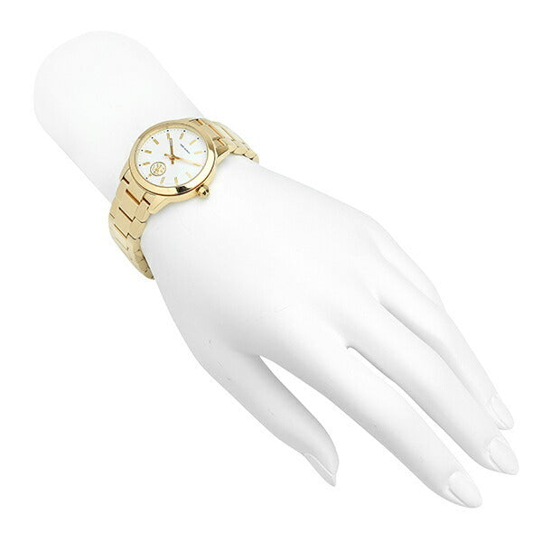 Tory Burch Yellow Gold Collins White Dial Watch Women's Watch TBW1300