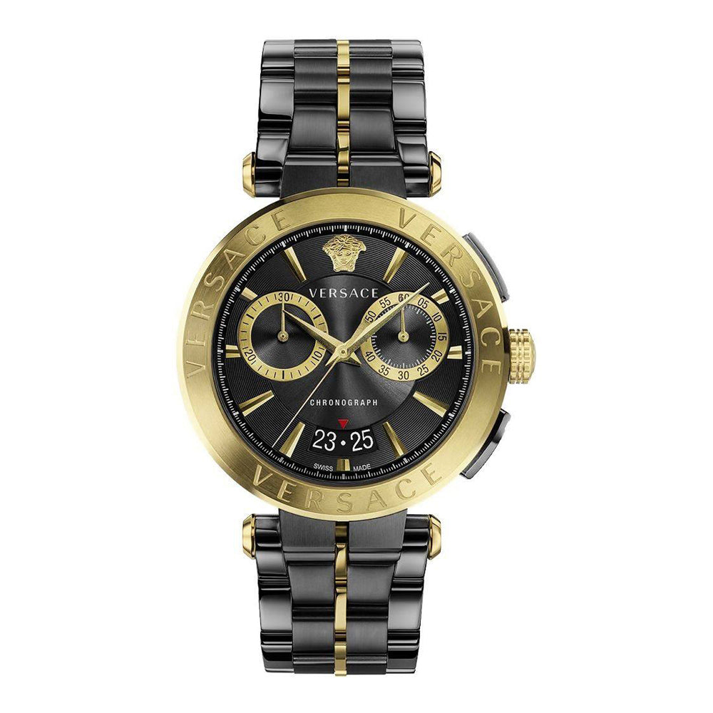 Versace Aion Black Chronograph Men's Watch VE1D01620 - The Watches Men & CO