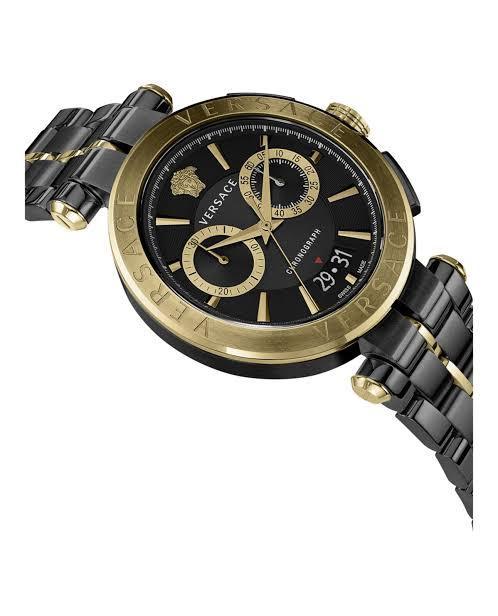 Versace Aion Black Chronograph Men's Watch - VE1D01620