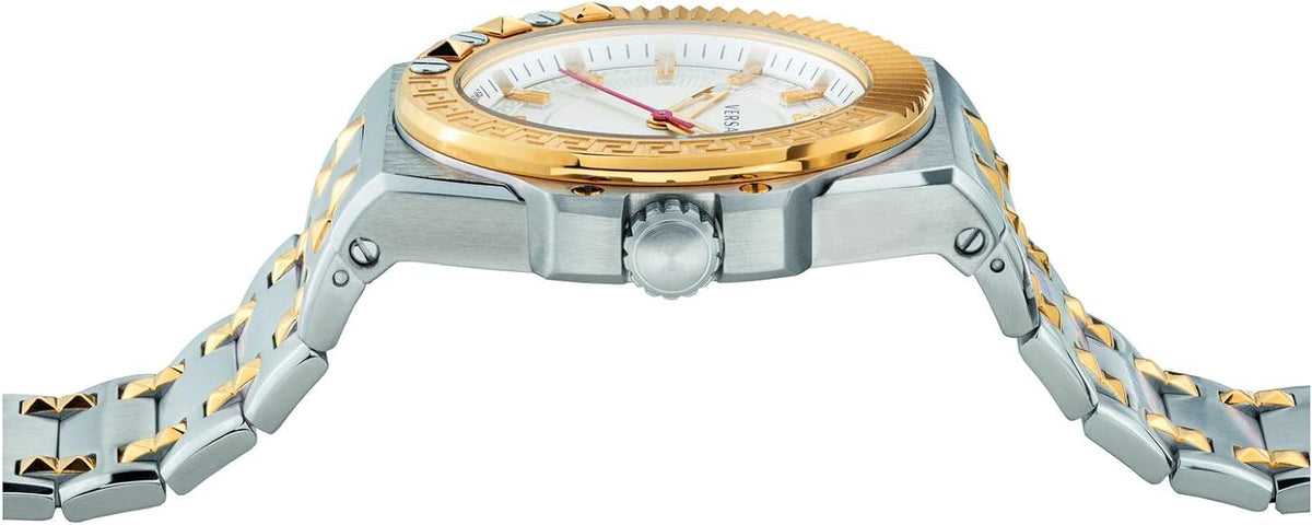 Versace Chain Reaction Quartz Silver Dial Men’s Watch VEDY00519 - Watch