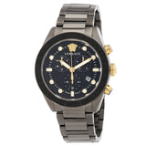 Versace Greca Dome Chronograph Quartz Black Dial Men's Watch VE6K00623 - Watches of Australia