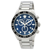Versace Greca Dome Chronograph Quartz Blue Dial Men's Watch VE6K00323 - Watches of Australia