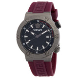 Versace Greca Logo Diver Quartz Black Dial Men's Watch VE8G00224 - Watches of Australia