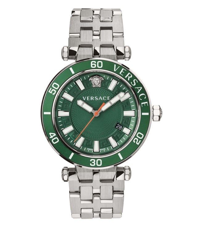 Versace Greca Sport Green Dial Men's Watch VEZ300421 - The Watches Men & CO