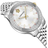Versace Hellenyium Quartz White Dial Silver Steel Strap Women's Watch - VEHU00320