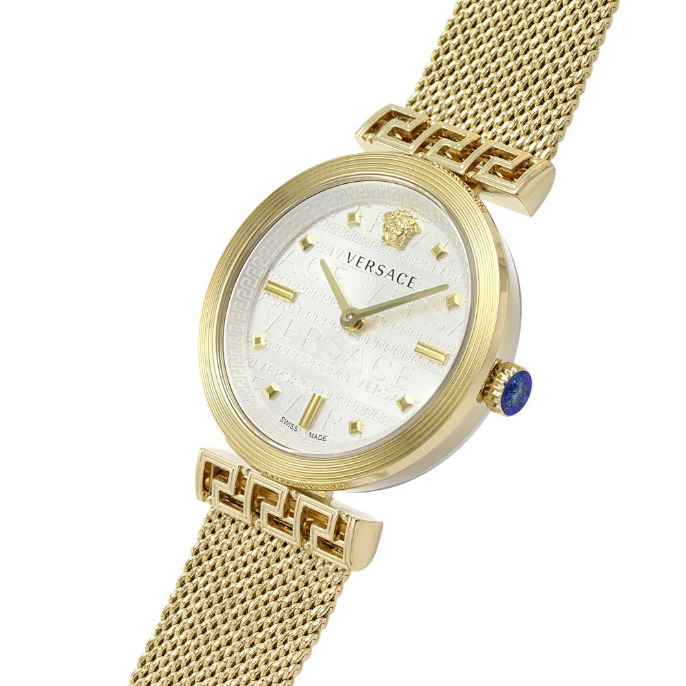 Versace Meander Quartz Silver Dial Ladies Watch VELW00820 - Watch