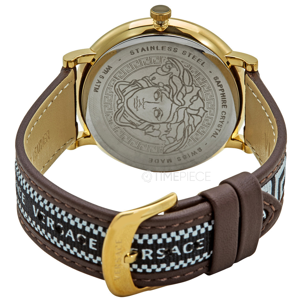 Versace V-Circle Quartz Black Dial Men’s Watch VEBQ01619 - Watch