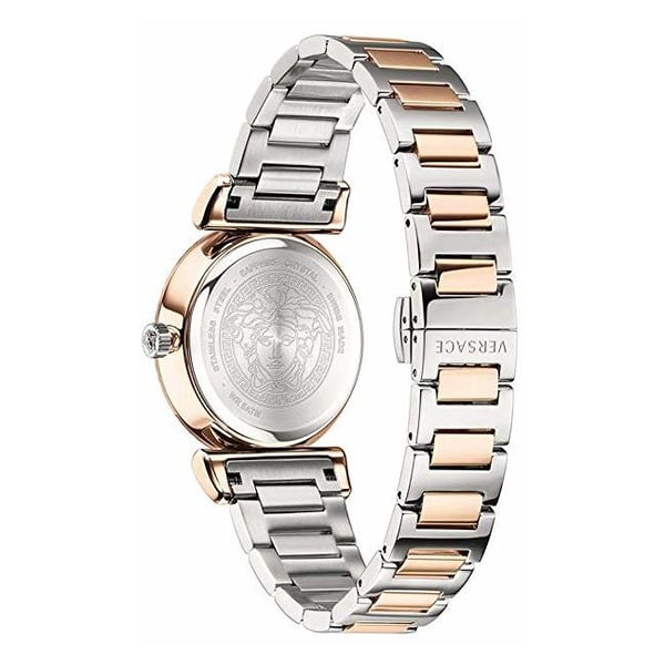 Versace V- Motif Quartz Silver Dial Ladies Watch VERE00718 - Watch