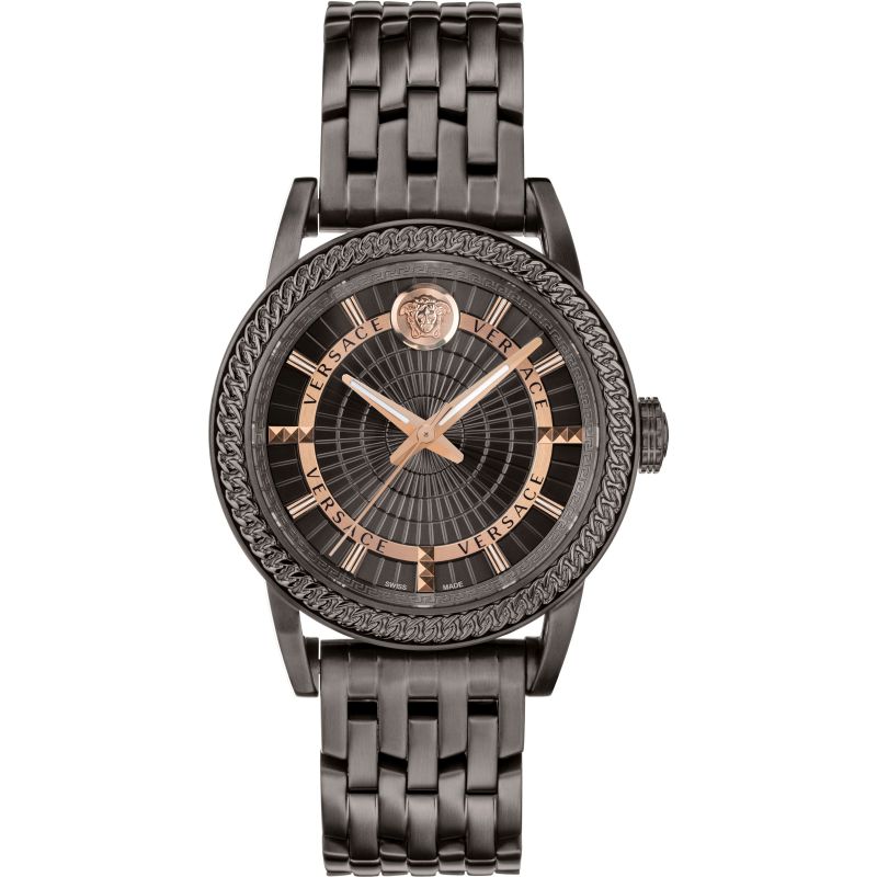 Versace Viamond All Black Men's Watch VEPO00520 - The Watches Men & CO
