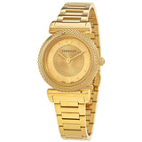 Versace V-Motif Quartz Gold Dial Ladies Watch VERE00618 - Watches of Australia