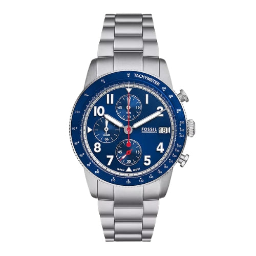 Fossil Sport Tourer Chronograph with Blue Dial Men's Watch - FS6047
