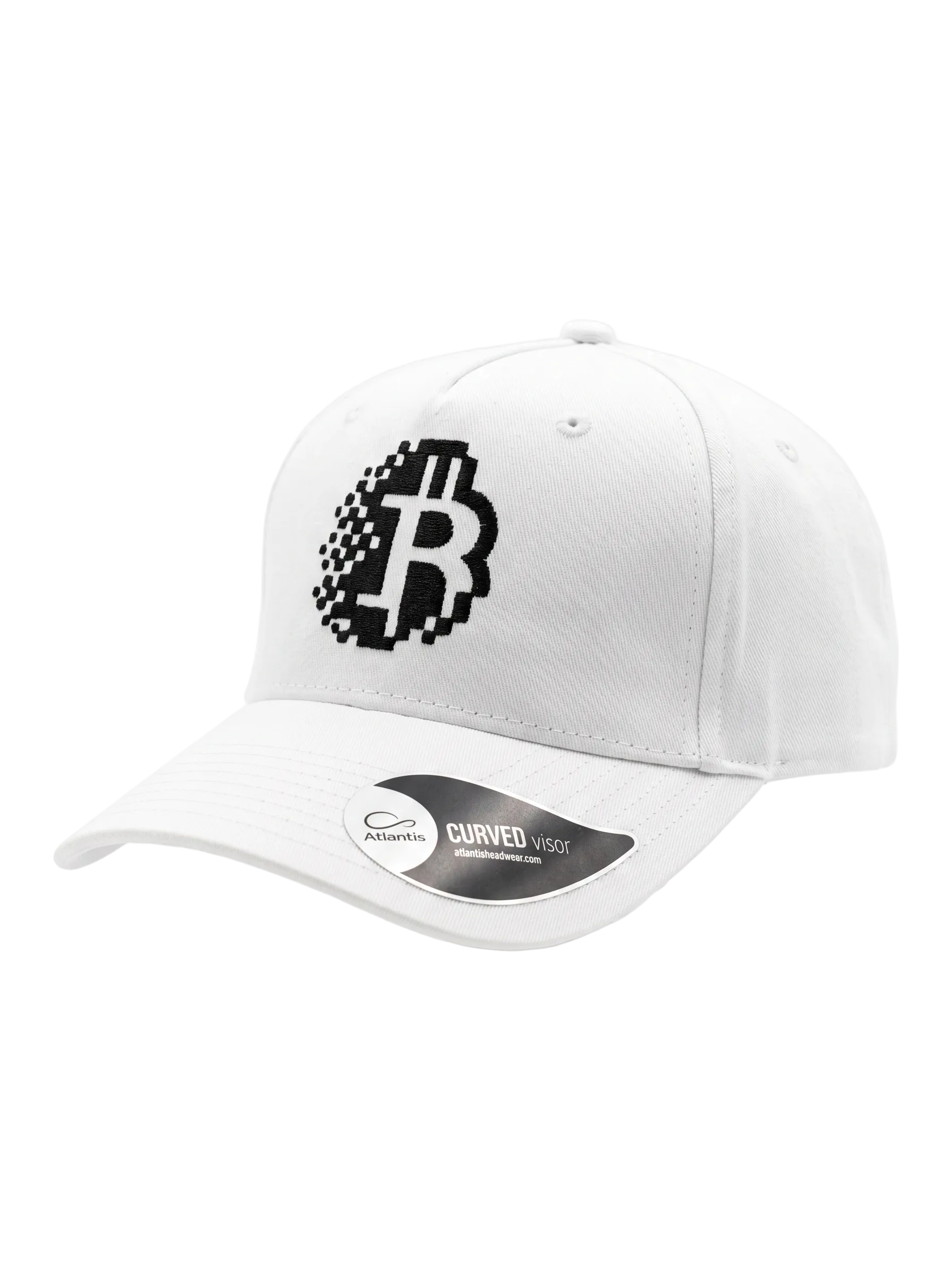 Mining Race Bitcoin Logo White Cap