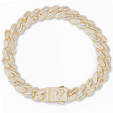 Big Daddy 10MM Mix Baguette & Gold Bracelet