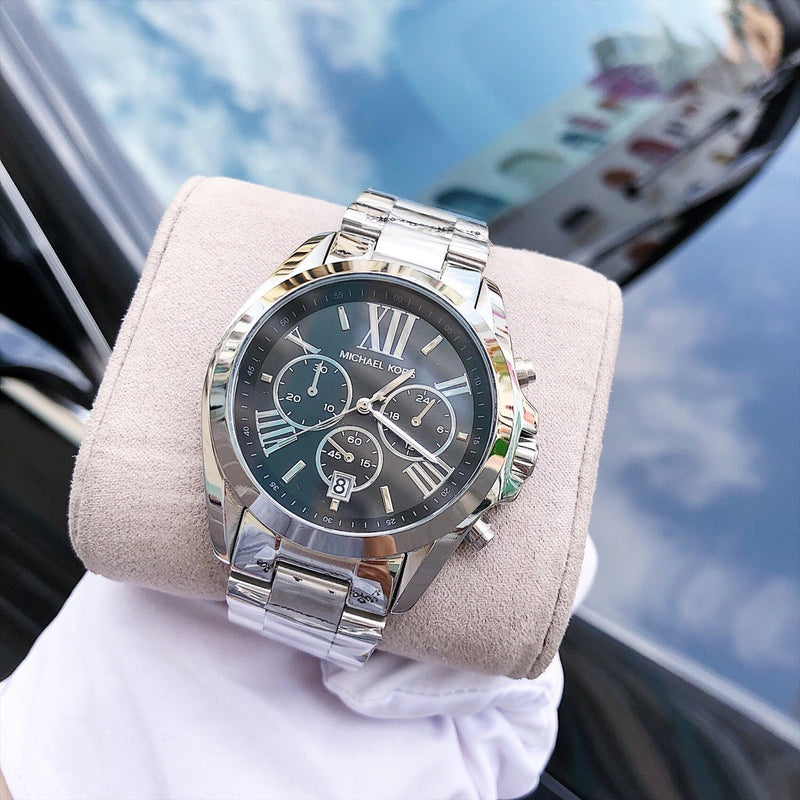 Michael Kors Bradshaw Chronograph Black Dial Silver Unisex Watch MK5705 - Watches of Australia #4