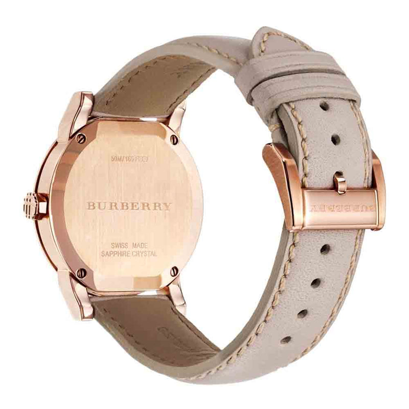 Burberry Women's BU9109 Beige Leather Strap Women's Watch BU9109 - Watches of Australia #3