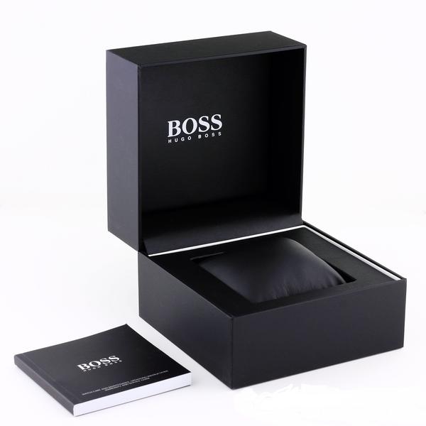 Hugo Boss Jet Chronograph Black Leather Men's Watch 1513283 - Watches of Australia #7