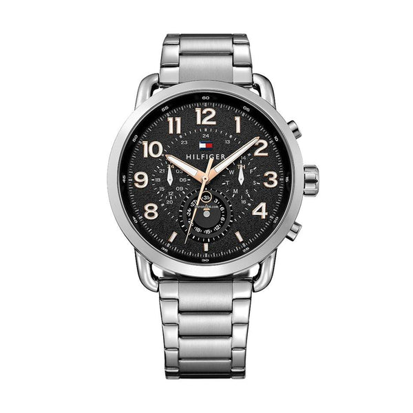 Tommy Hilfiger Briggs Chronograph Black Dial Men's Watch  1791422 - The Watches Men & CO