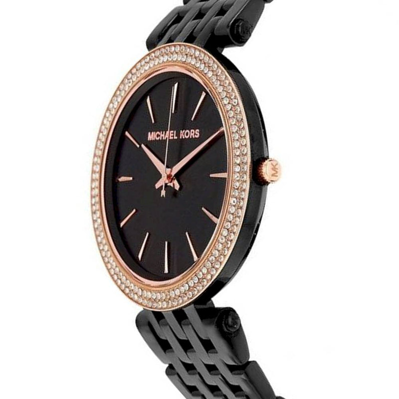 Michael Kors Darci Crystal Paved Black Dial Ladies Watch MK3407 - Watches of Australia #2