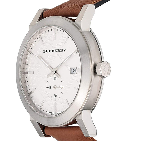 Burberry Men’s Quartz Leather Strap Silver Dial Men's Watch BU9904 - Watches of Australia #2